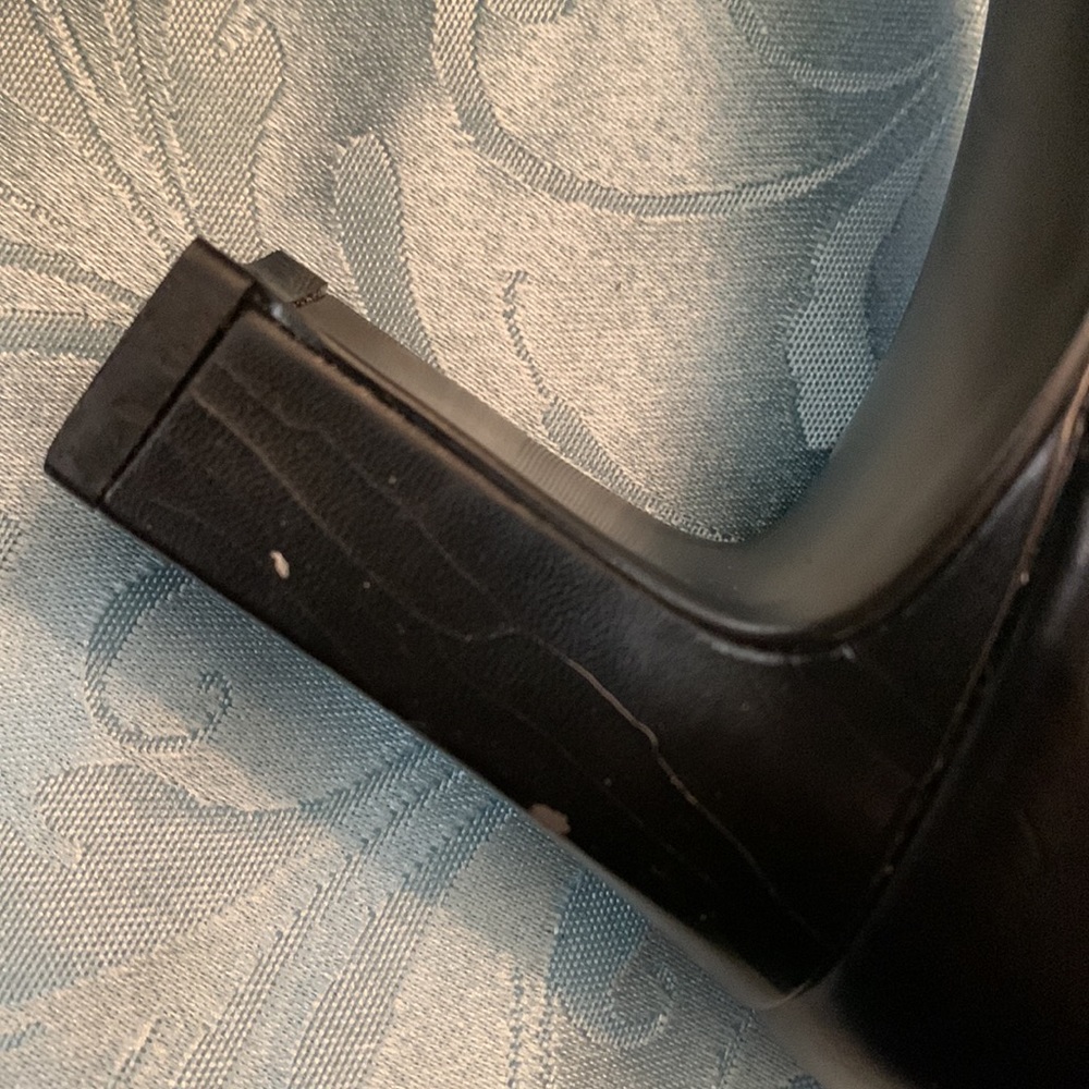 925 Lycra Black Dress Heels - Picture 5 of 7